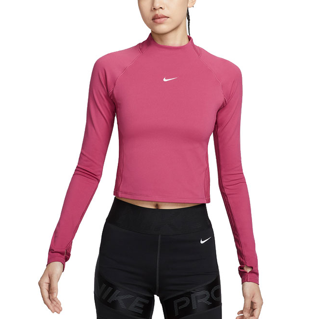 Женская футболка Nike Long Sleeve Tee (черная)