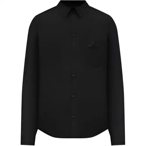 Balenciaga Bb Logo Embroidered Long-Sleeved Shirt