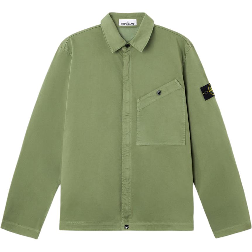Мужская куртка STONE ISLAND Buttoned Jacket (черная)