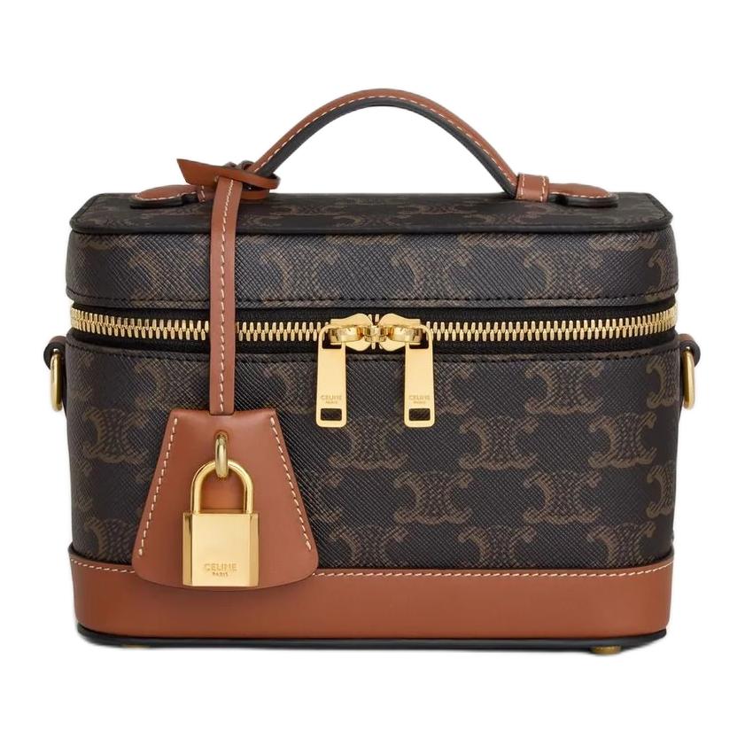 Женская сумка CELINE Triomphe (коричневая)