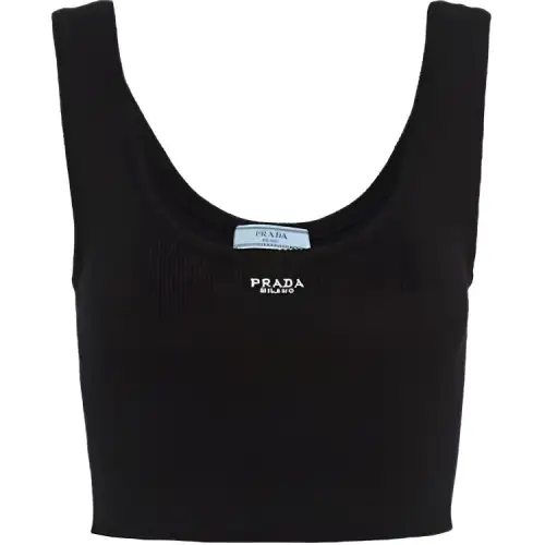 PRADA Tank Tops Women's Black Other