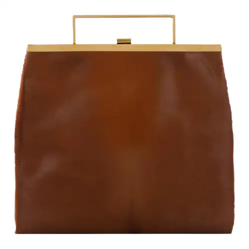 THE ROW Leather Clutch Women's Brown