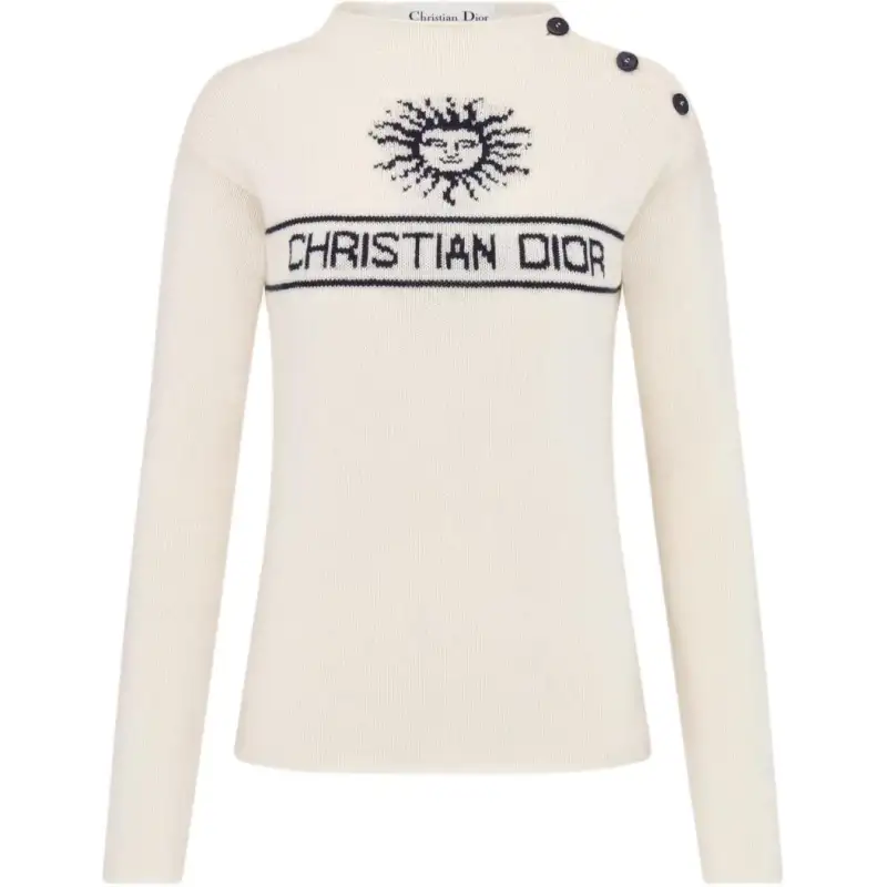 DIOR Cashmere Sweater Women's White