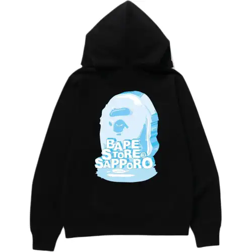 A BATHING APE Japanese human head, hoody with zipper for men and women, with your logo imprint