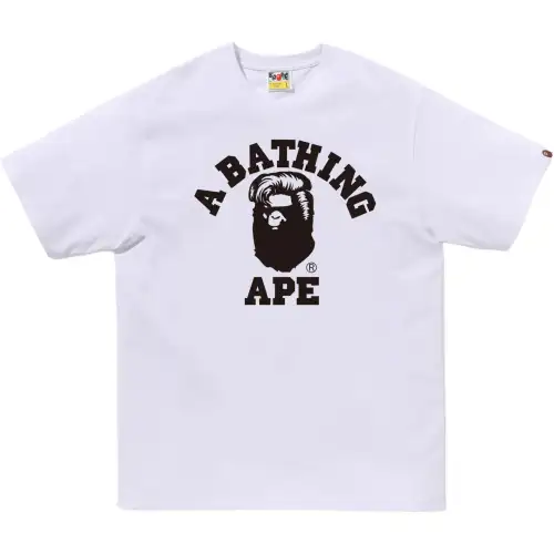 A BATHING APE Japan limited FW25 Harajuku store limited ape-man print round neck short-sleeved T-shirt, same style for men and women