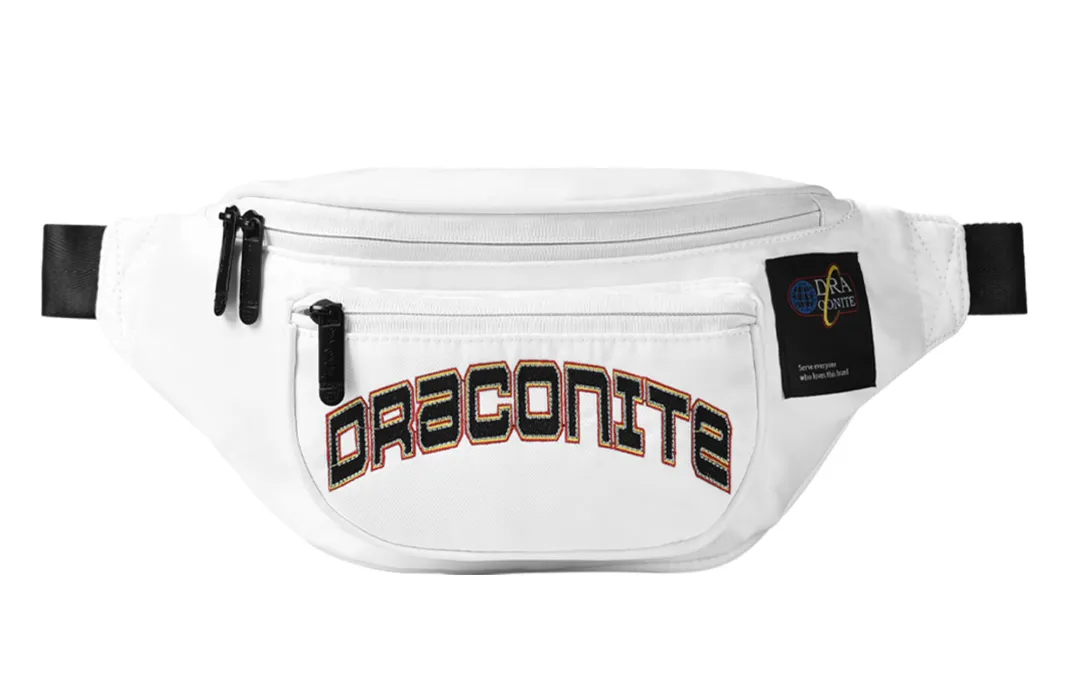 DRACONITE Polyester Crossbody Bag Sling Bag Unisex White