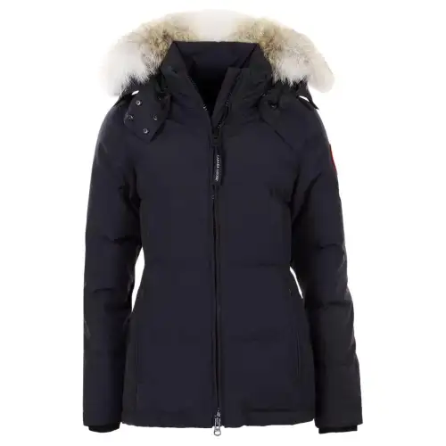 Canada Goose Chelsea Down Jacket Parka Coat, Winter Women's Dark Blue