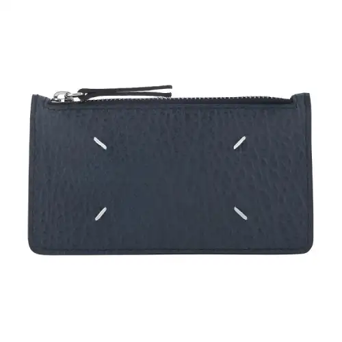 Maison Margiela Cow Leather Wallet Women's Blue