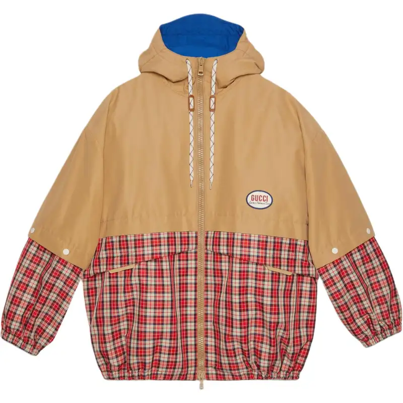 GUCCI Jackets Men's Multicolor Hooded Moderate Other