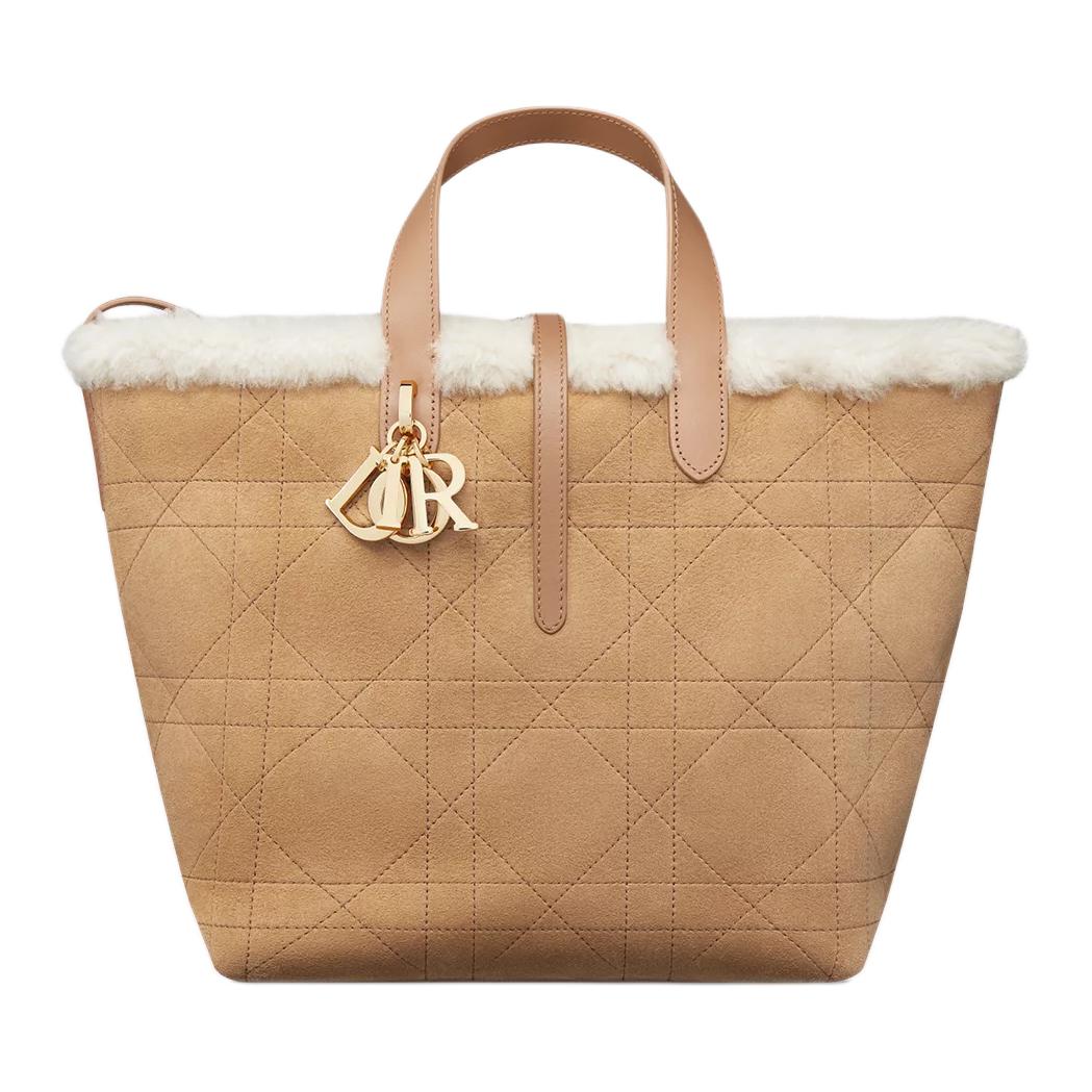 Женская сумка Dior DioralpsToujours (бежевая)