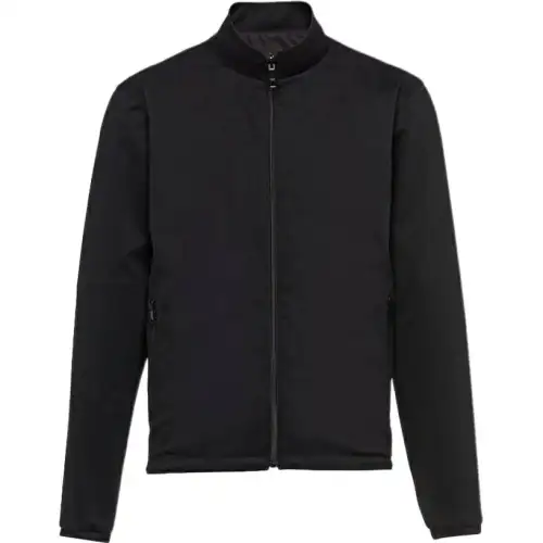 PRADA Jackets Men's Black Stand Collar Moderate Other