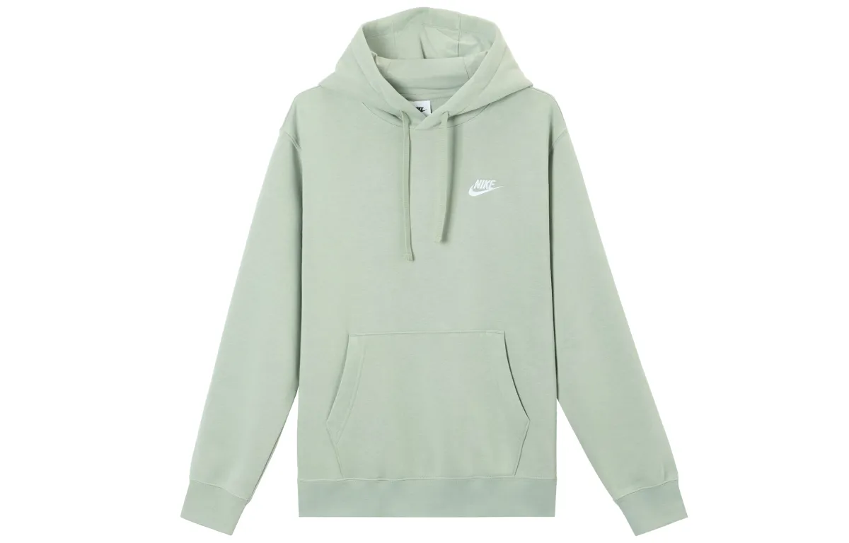 Nike Sportswear Club FW24 Fleece Lined Pullover Hooded Long Sleeved Sweatshirt Men's Horizon Green