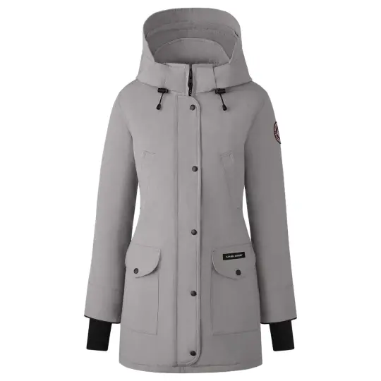 Canada Goose Trillium Down Jacket Parka Coat, Winter Women's Lime Gray