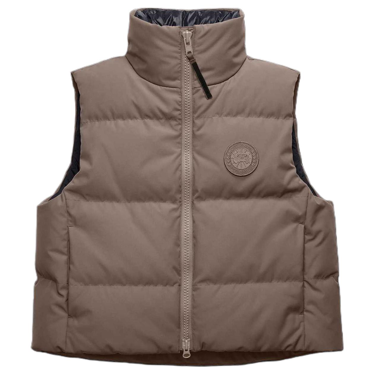 Женский жилет Canada Canada Goose SS25 Grandview logo (дымчато-серый, коричневый)