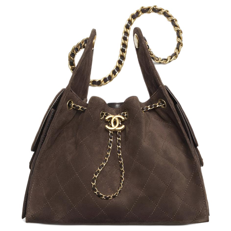 Женская сумка Chanel 25Bag 25K (темно-коричневый)