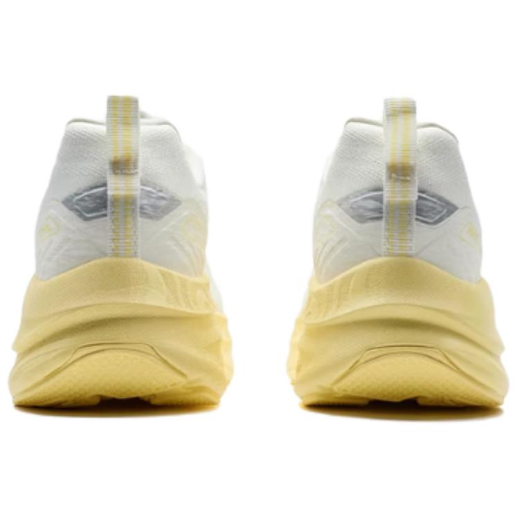 XTEP Cushioning Slip Resistant Abrasion Resistant Low top Casual Running Shoes Women’s White Yellow