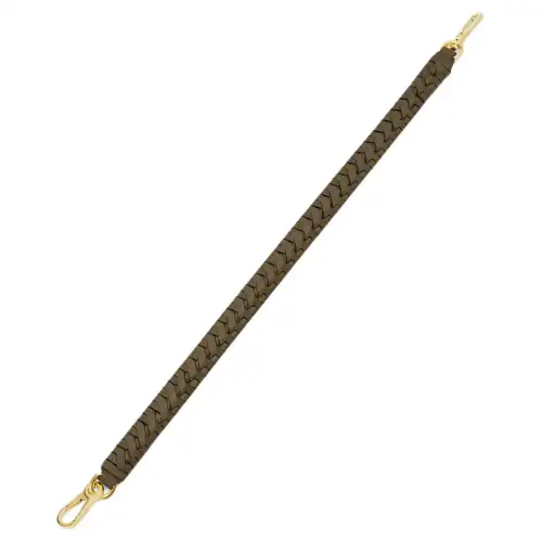 LOEWE Cow Leather Bag Straps Women's Dark Khaki Green