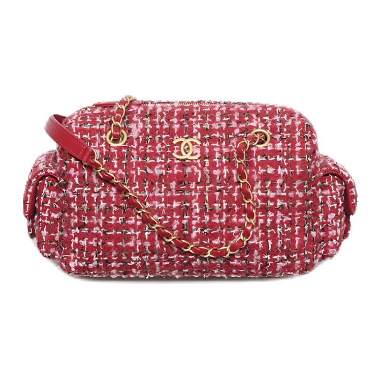 Женская сумка Chanel CHANEL 25K Logo (красно-розовая)
