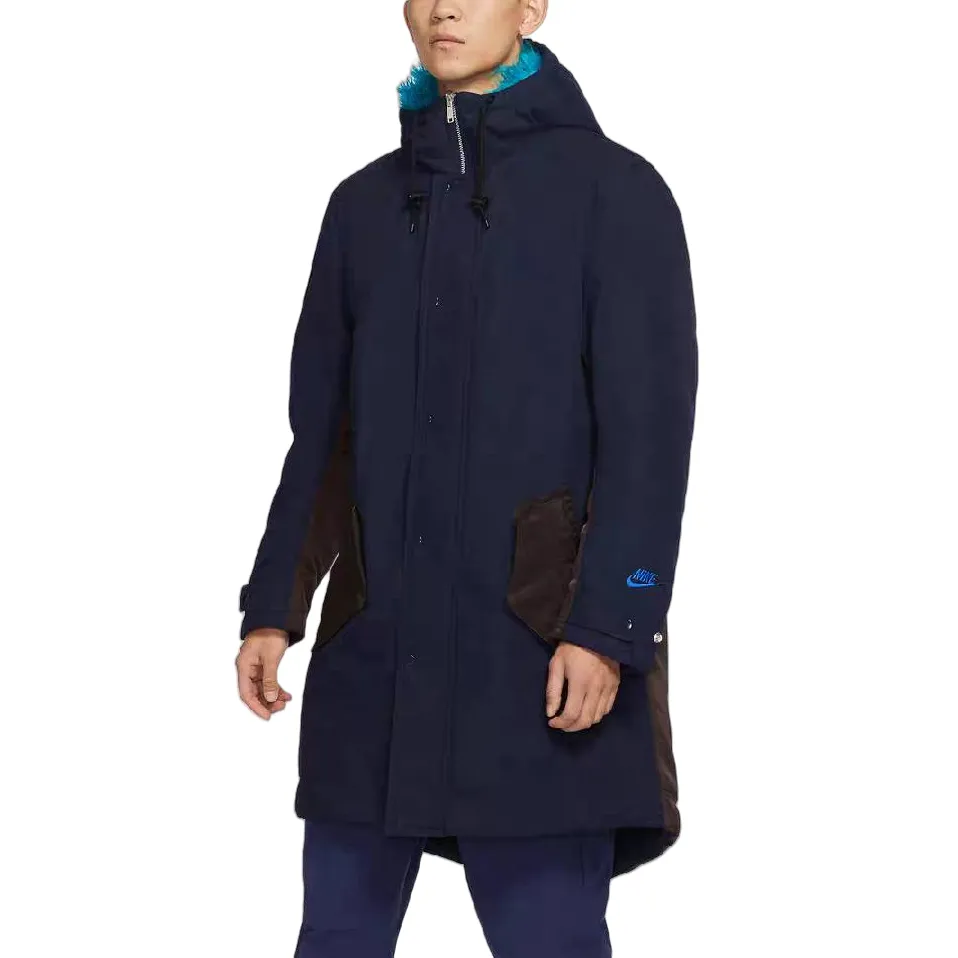 Nike Jackets Men's Blue Hooded Thickened Instructor