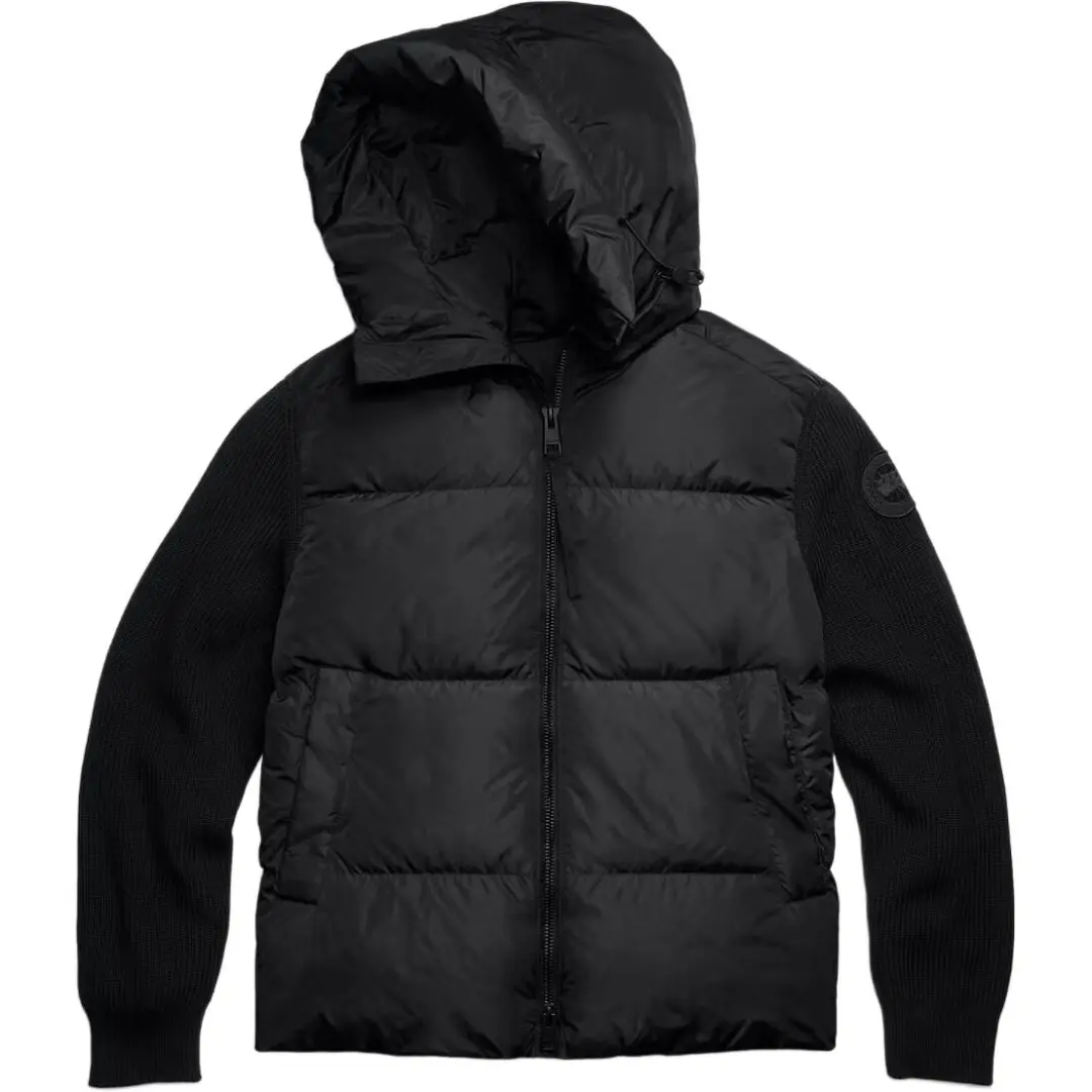 Canada Goose Knitted Sleeve Hooded Down Jacket