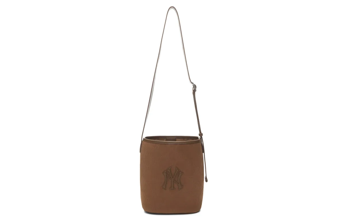 MLB Polyester Shoulder Bag, Crossbody Bag Unisex Dark Brown