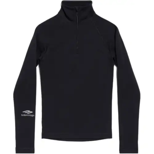 Balenciaga FW24 Sweatshirt Slim Fit Women's Black