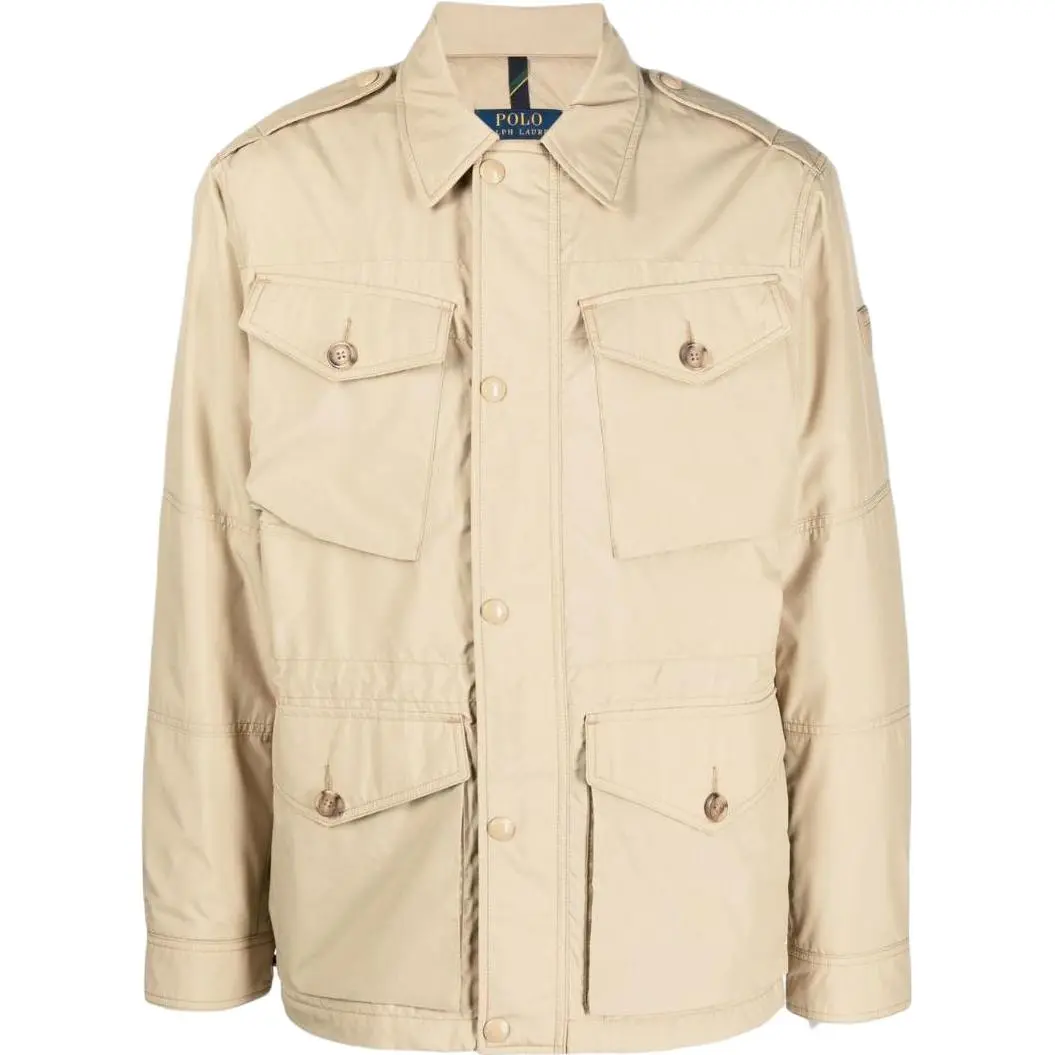 logo-patch water-repellent recycled jacket