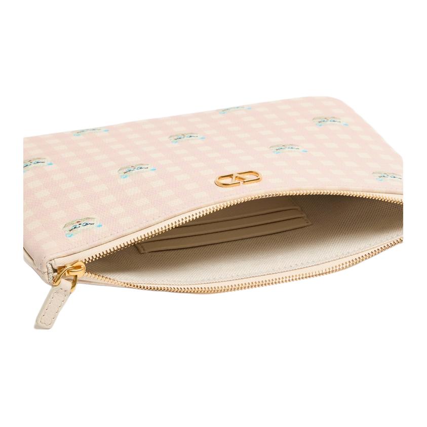 Женская сумка Valentino (розовая) — фото 6