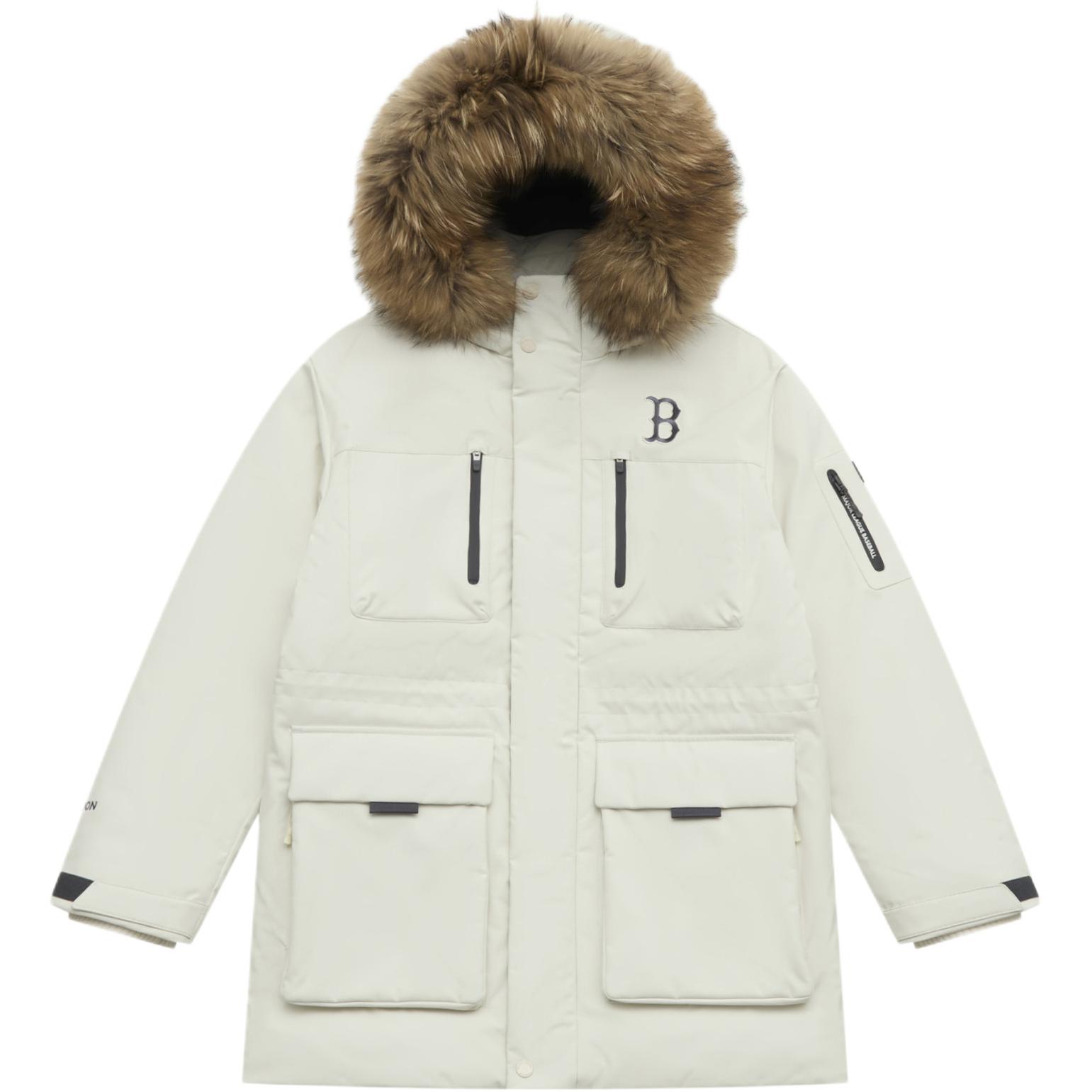 MLB Base velvet waterproof water repellent cloth with velcro, down jacket with zipper for men and women, goose down, with embroidery, with your logo imprint
