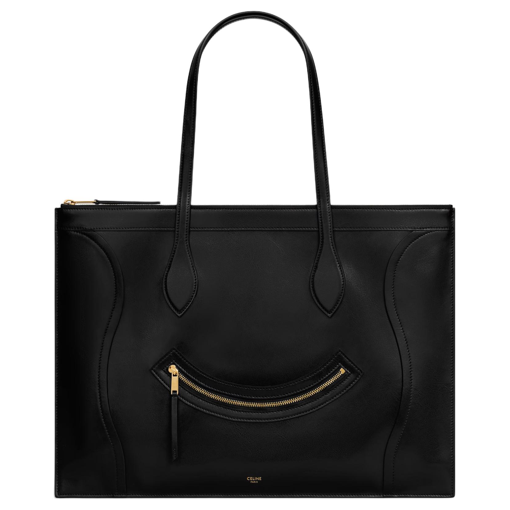 Женская сумка CELINE Luggage FLAT CABAS (черная)