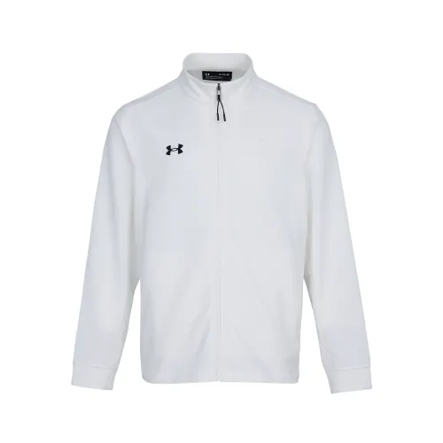 Under Armour Knitted Fabric Stand Collar Jacket Unisex White
