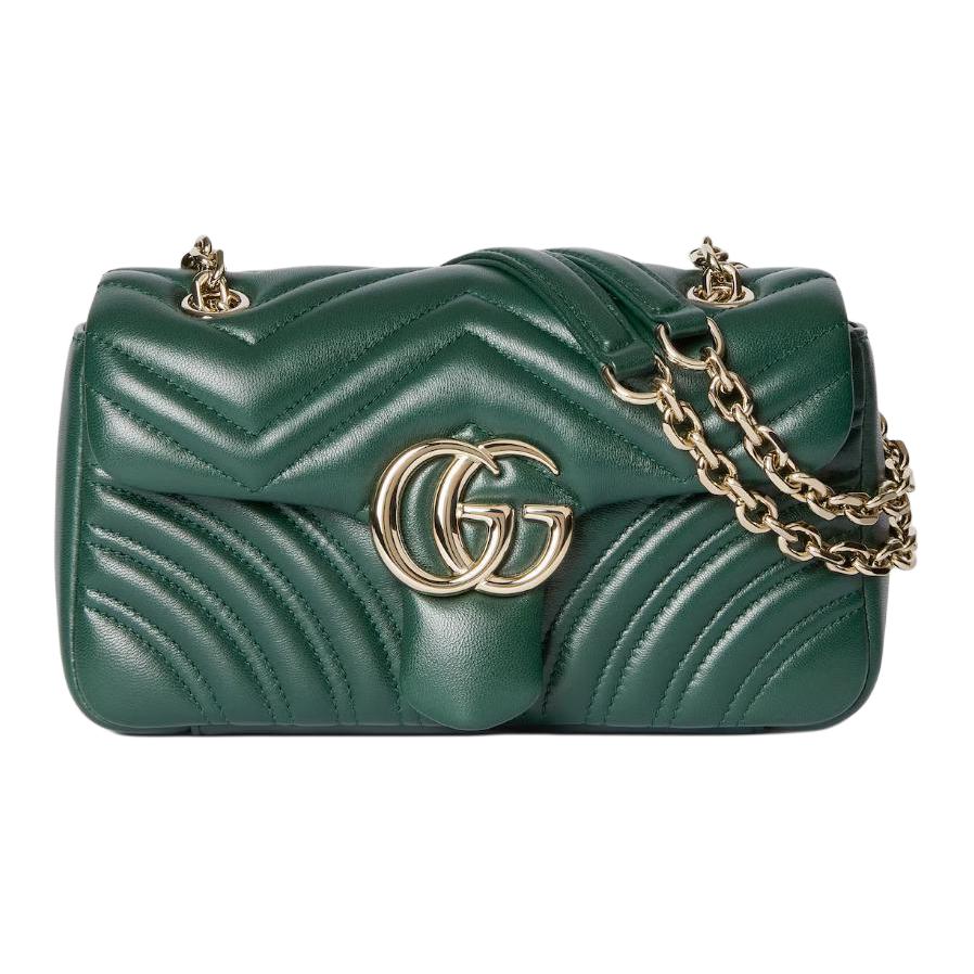 Женская сумка GUCCI GG Marmont G (зеленая)
