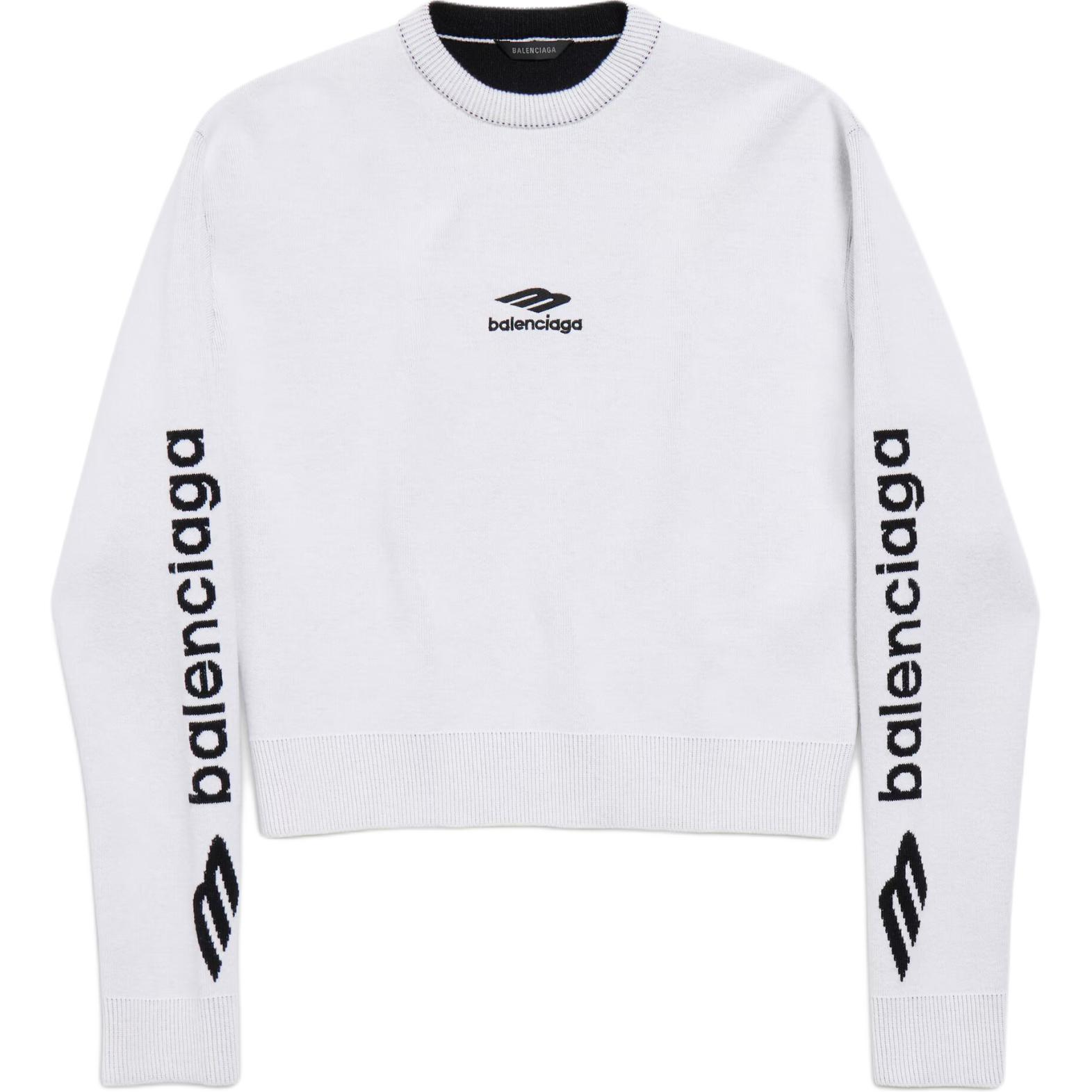 Женский свитер Balenciaga FW25 SKIWEAR (белый)