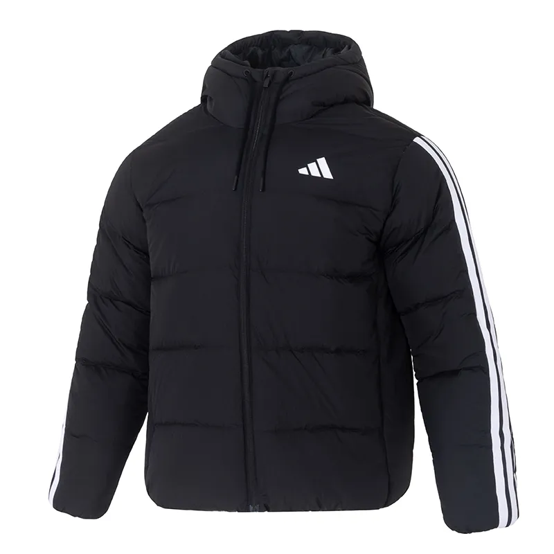 Adidas ESSENTIALS 3 Stripes Down Jacket Men's Black
