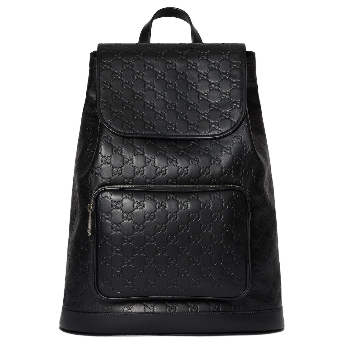 Мужской рюкзак Gucci GG Emblem (черный)