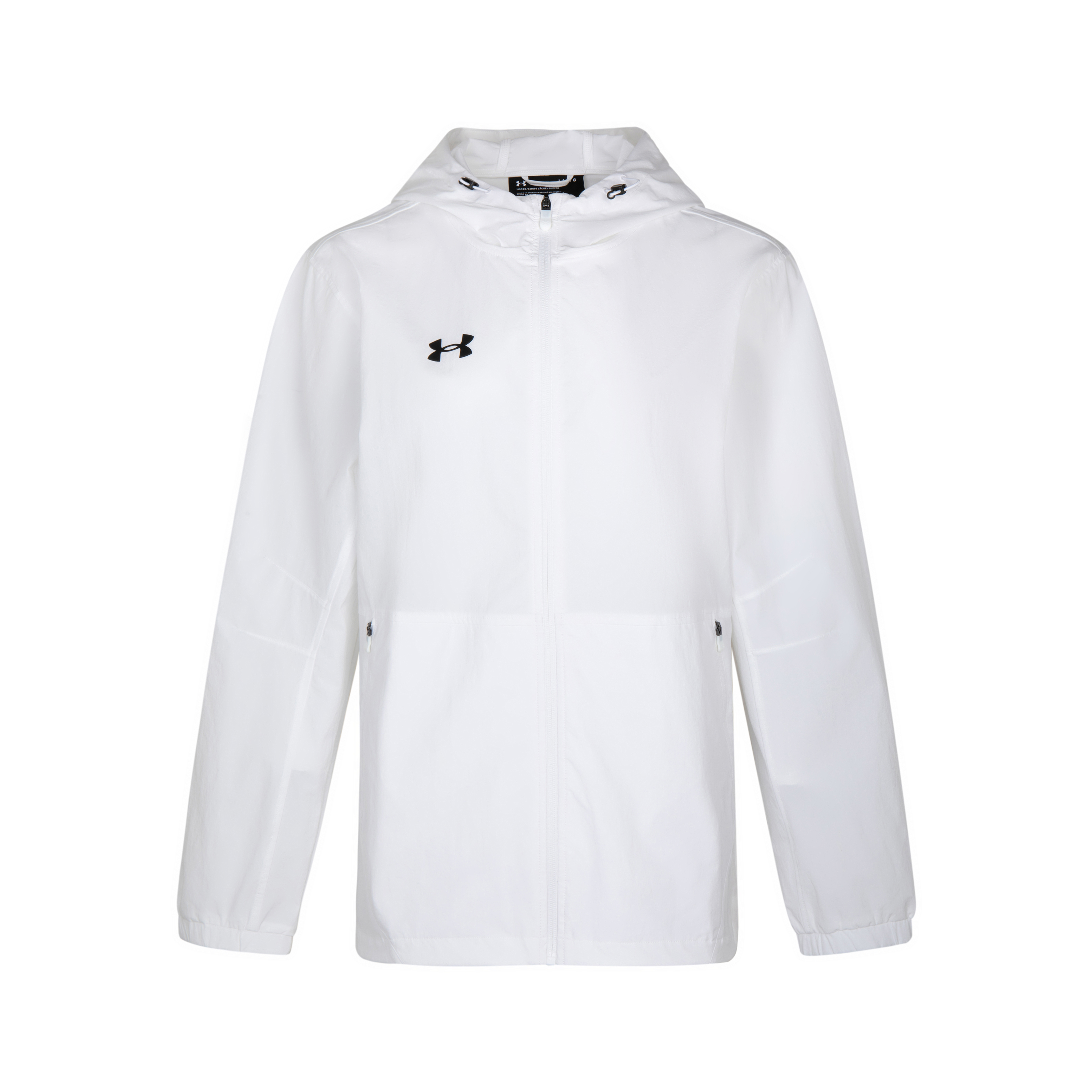 Under Armour Travel summer waterproof base retroreflective sports windproof comfortable white jacket with zipper for training for men and women, for running, loose fit, with your logo imprint