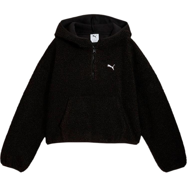 Женская куртка PUMA (черная флисовая)