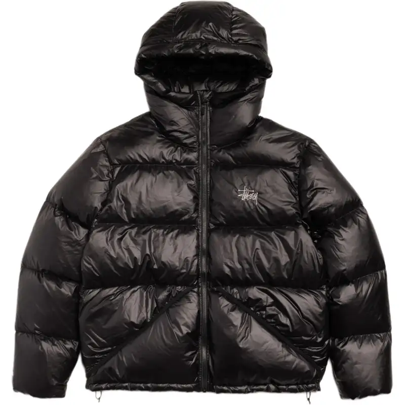 Stussy logo-embroidered puffer jacket