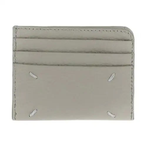 Maison Margiela Matte Deerskin Card Holder Card Holder Women's Light Gray