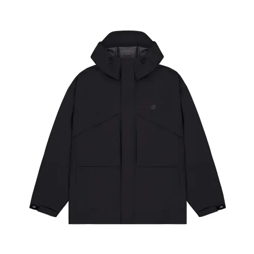 New Balance Jackets Men's Black Hooded Moderate Other