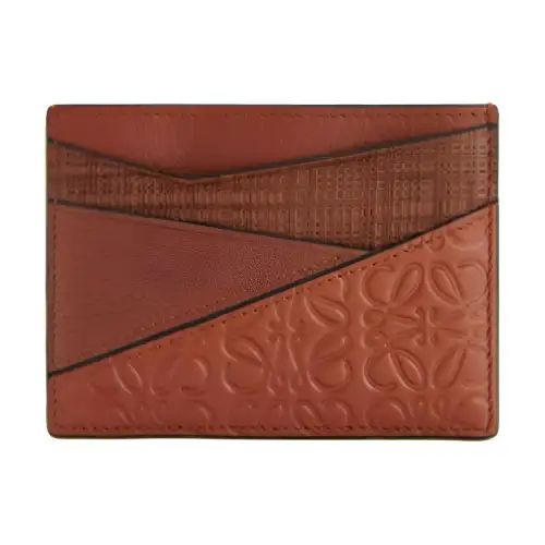 LOEWE Puzzle Calfskin Card Holder Regular Women's Light Earth Yellow