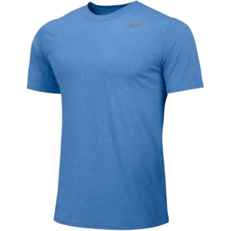 Nike T-Shirts Men's Blue Crew Neck Moderate Straight Fit