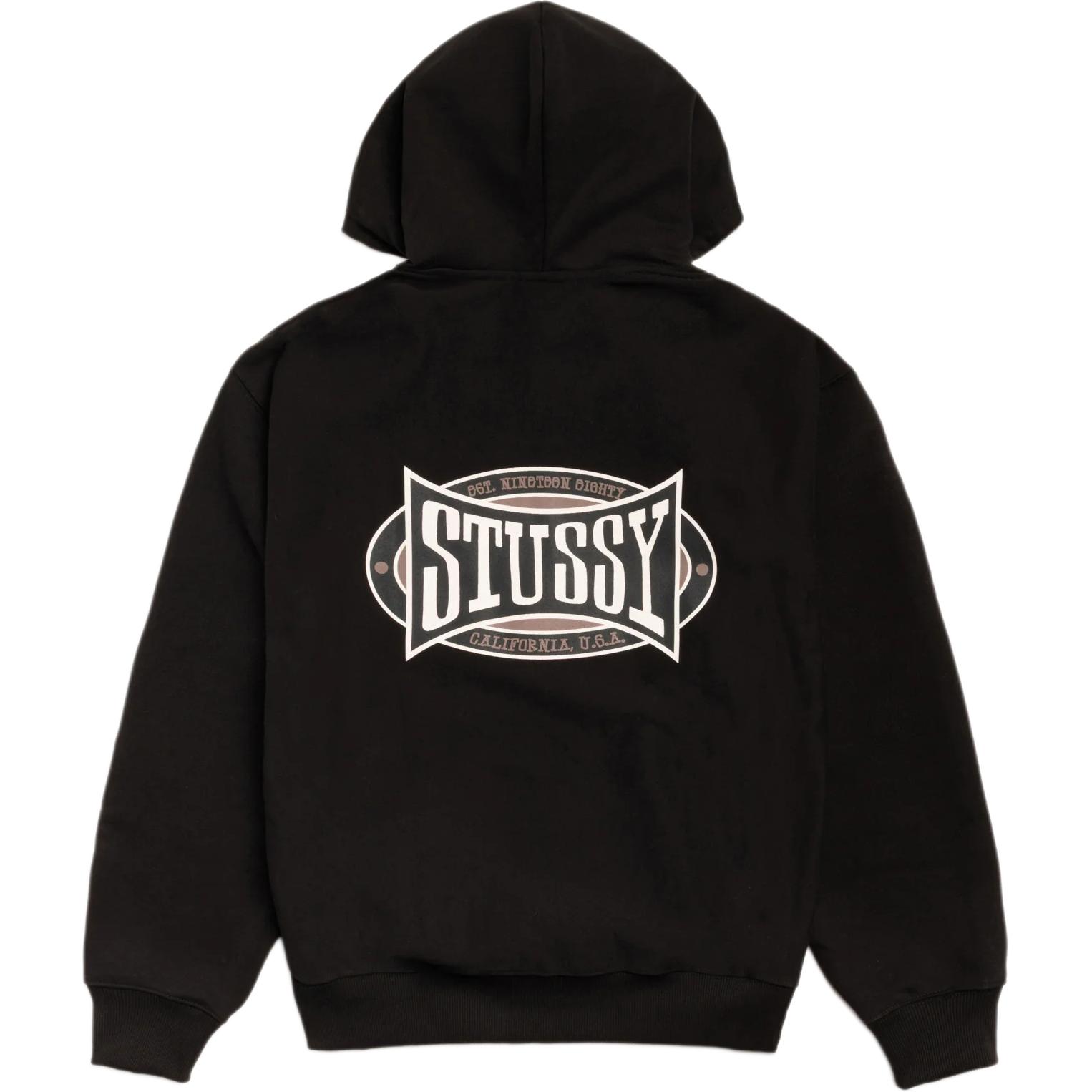 Худи Stussy Champion Oval Zip Hoodie (серое)