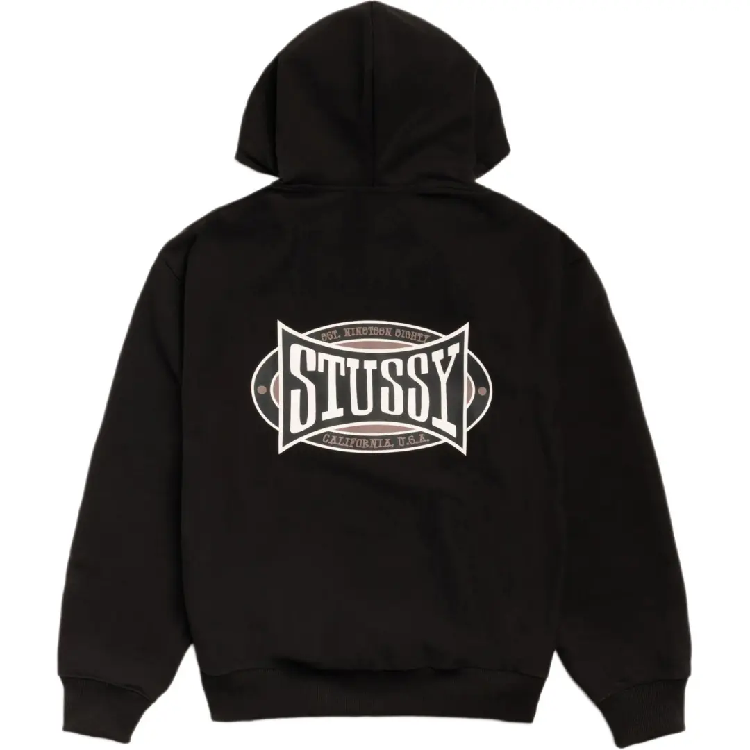 Stussy Holiday FW25 CHAMPION OVAL ZIP HOODIE Sweatshirt Unisex