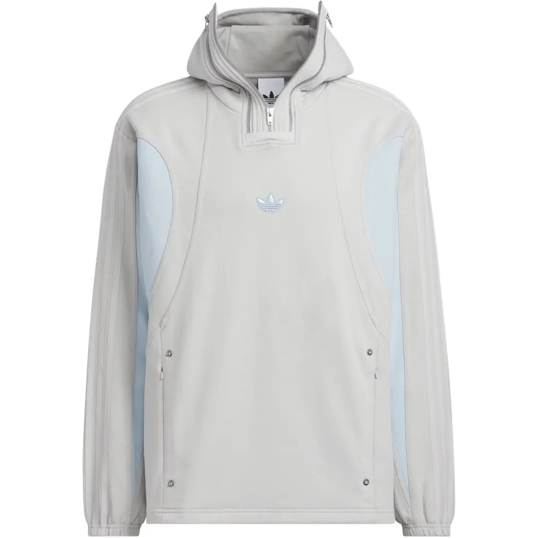 Adidas Originals x GALI SHELL HOODIE Fleece Lined Hooded Loose Fit Pullover Long Sleeved Sweatshirt Unisex
