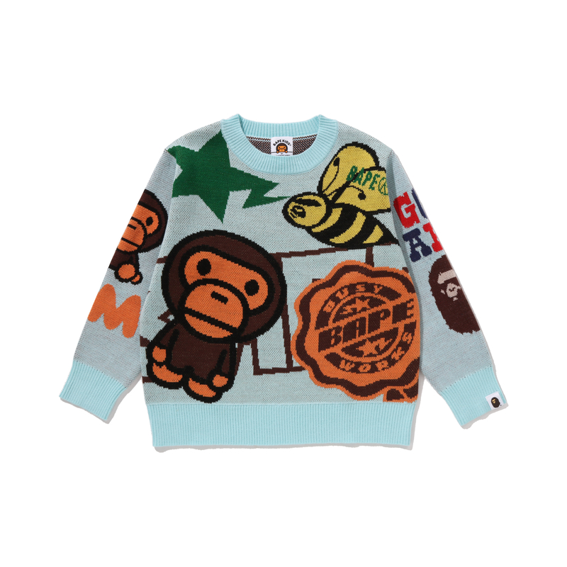 Детский свитер A BATHING APE (разноцветный)