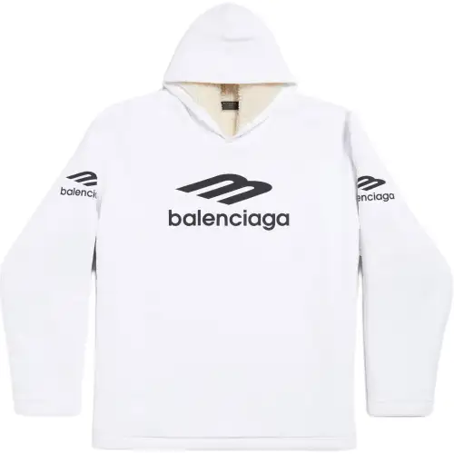 Balenciaga FW24 Sweatshirt Loose Fit Unisex White