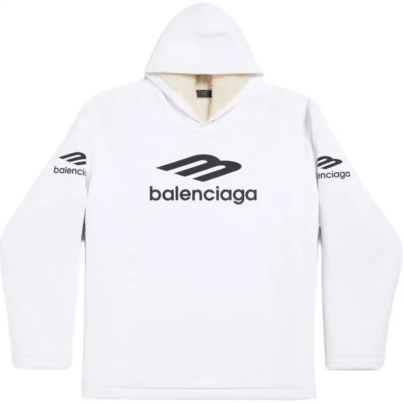 Balenciaga FW24 Sweatshirt Loose Fit Unisex White