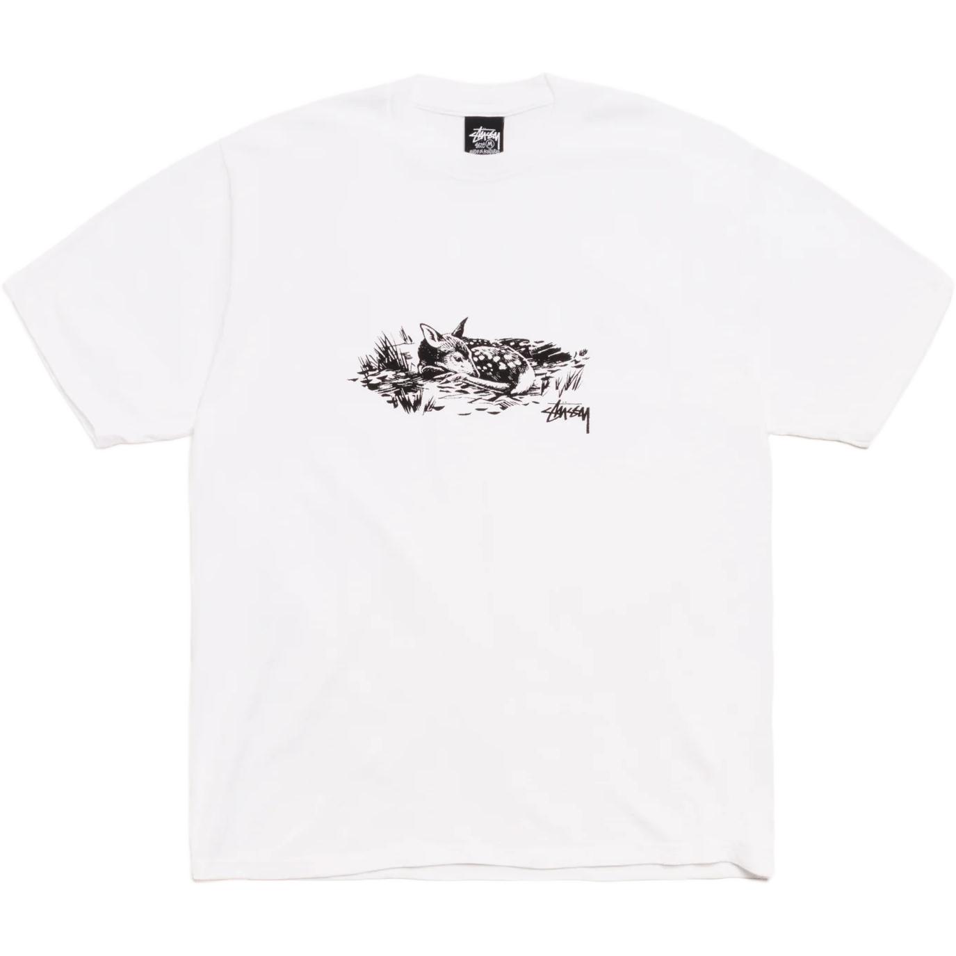 Футболка Stussy FW25 Holiday Fawn Tee (белая)