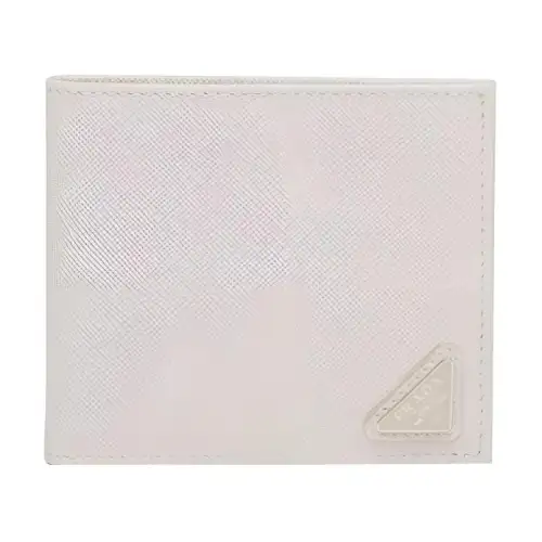PRADA Saffiano Leather Wallet Men's White